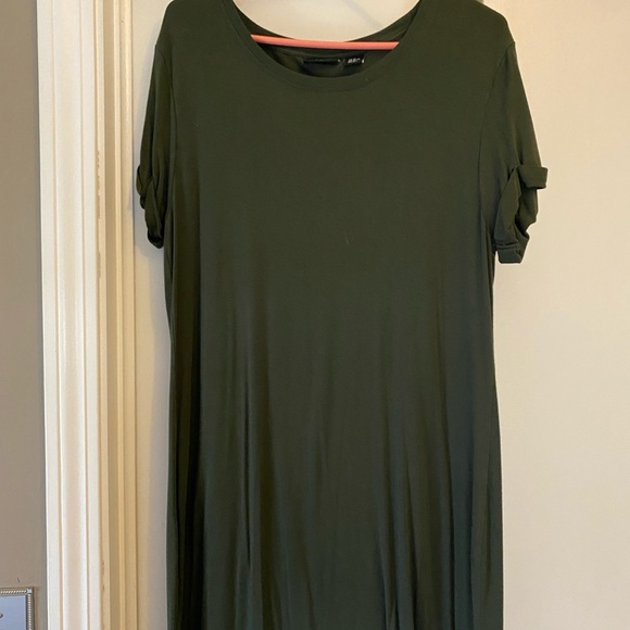 Dresses | Army Green T Shirt Dress | Poshmark
